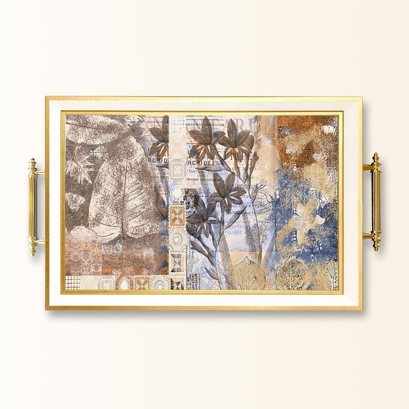 Casa si Gradina - Bucatarie si vesela - Ustensile bucatarie - Tavi servire - Tavă Aberto Design, sticlă, 50 x 29 x 3.5 cm, multicolor, 244KNG1701 - Infinity.ro