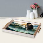 Casa si Gradina - Bucatarie si vesela - Ustensile bucatarie - Tavi servire - Tavă Aberto Design, sticlă, 50 x 29 x 3.5 cm, multicolor, 244KNG1712 - Infinity.ro