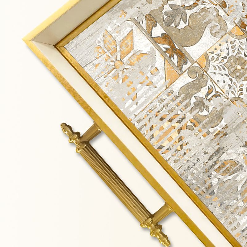 Casa si Gradina - Bucatarie si vesela - Ustensile bucatarie - Tavi servire - Tavă Aberto Design, sticlă, 50 x 29 x 3.5 cm, multicolor, 244KNG1721 - Infinity.ro