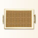 Casa si Gradina - Bucatarie si vesela - Ustensile bucatarie - Tavi servire - Tavă Aberto Design, sticlă, 50 x 29 x 3.5 cm, multicolor, 244KNG1738 - Infinity.ro