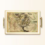Casa si Gradina - Bucatarie si vesela - Ustensile bucatarie - Tavi servire - Tavă Aberto Design, sticlă, 50 x 29 x 3.5 cm, multicolor, 244KNG1735 - Infinity.ro