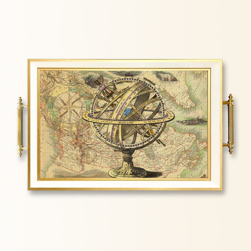 Casa si Gradina - Bucatarie si vesela - Ustensile bucatarie - Tavi servire - Tavă Aberto Design, sticlă, 50 x 29 x 3.5 cm, multicolor, 244KNG1735 - Infinity.ro