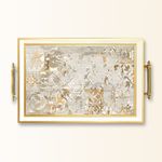 Casa si Gradina - Bucatarie si vesela - Ustensile bucatarie - Tavi servire - Tavă Aberto Design, sticlă, 50 x 29 x 3.5 cm, multicolor, 244KNG1721 - Infinity.ro