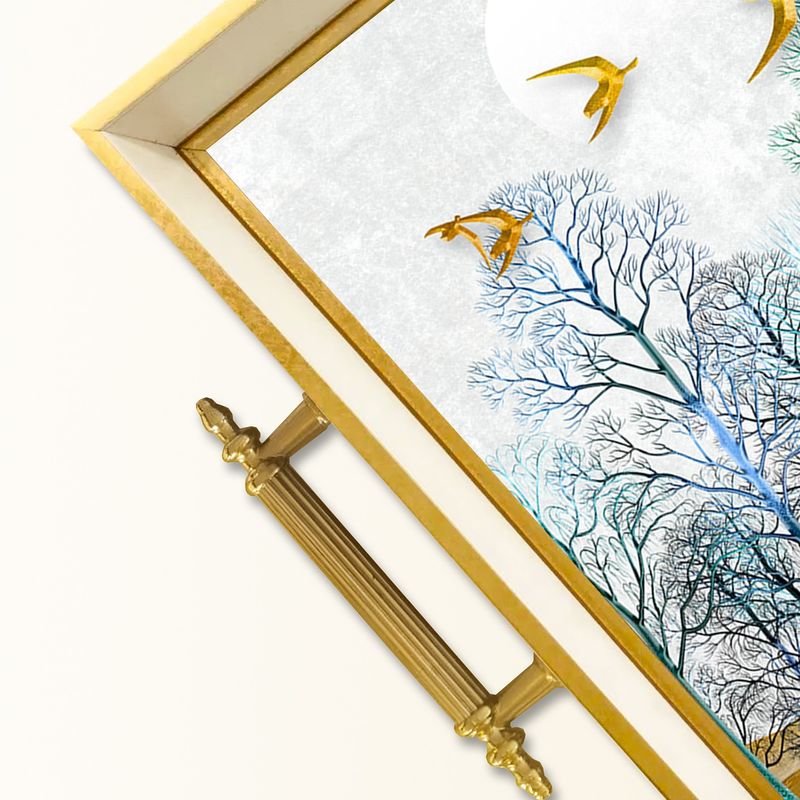 Casa si Gradina - Bucatarie si vesela - Ustensile bucatarie - Tavi servire - Tavă Aberto Design, sticlă, 50 x 29 x 3.5 cm, multicolor, 244KNG1778 - Infinity.ro