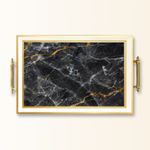 Casa si Gradina - Bucatarie si vesela - Ustensile bucatarie - Tavi servire - Tavă Aberto Design, sticlă, 50 x 29 x 3.5 cm, multicolor, 244KNG1780 - Infinity.ro