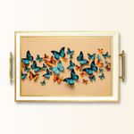 Casa si Gradina - Bucatarie si vesela - Ustensile bucatarie - Tavi servire - Tavă Aberto Design, sticlă, 50 x 29 x 3.5 cm, multicolor, 244KNG1771 - Infinity.ro