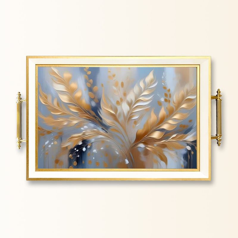 Casa si Gradina - Bucatarie si vesela - Ustensile bucatarie - Tavi servire - Tavă Aberto Design, sticlă, 50 x 29 x 3.5 cm, multicolor, 244KNG1764 - Infinity.ro