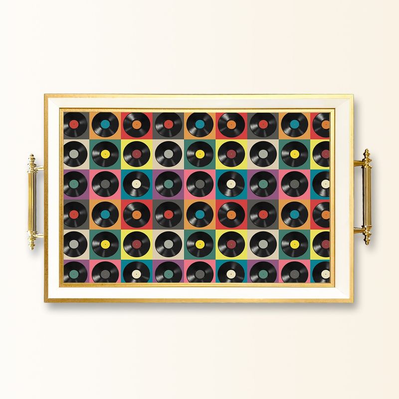 Casa si Gradina - Bucatarie si vesela - Ustensile bucatarie - Tavi servire - Tavă Aberto Design, sticlă, 50 x 29 x 3.5 cm, multicolor, 244KNG1746 - Infinity.ro