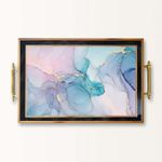Casa si Gradina - Bucatarie si vesela - Ustensile bucatarie - Tavi servire - Tavă Aberto Design, sticlă, 50 x 29 x 3.5 cm, multicolor, 244KNG1812 - Infinity.ro