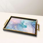 Casa si Gradina - Bucatarie si vesela - Ustensile bucatarie - Tavi servire - Tavă Aberto Design, sticlă, 50 x 29 x 3.5 cm, multicolor, 244KNG1812 - Infinity.ro