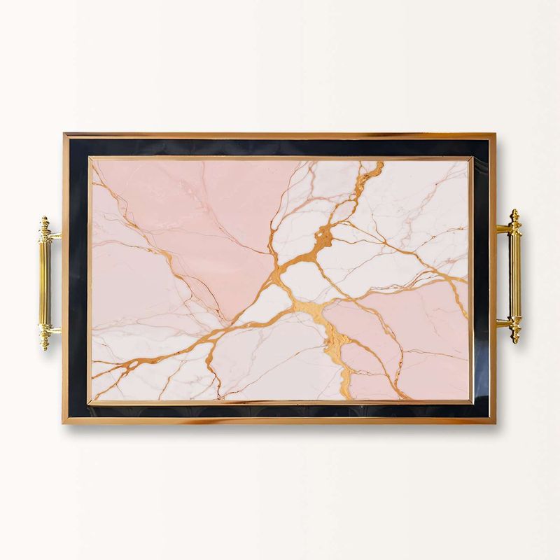 Casa si Gradina - Bucatarie si vesela - Ustensile bucatarie - Tavi servire - Tavă Aberto Design, sticlă, 50 x 29 x 3.5 cm, multicolor, 244KNG1813 - Infinity.ro