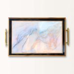 Casa si Gradina - Bucatarie si vesela - Ustensile bucatarie - Tavi servire - Tavă Aberto Design, sticlă, 50 x 29 x 3.5 cm, multicolor, 244KNG1821 - Infinity.ro