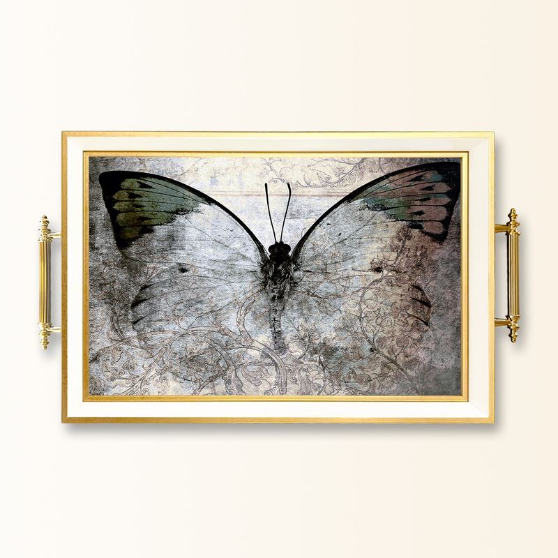 Casa si Gradina - Bucatarie si vesela - Ustensile bucatarie - Tavi servire - Tavă Aberto Design, sticlă, 50 x 29 x 3.5 cm, multicolor, 244KNG1783 - Infinity.ro