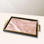 Casa si Gradina - Bucatarie si vesela - Ustensile bucatarie - Tavi servire - Tavă Aberto Design, sticlă, 50 x 29 x 3.5 cm, multicolor, 244KNG1794 - Infinity.ro