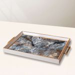 Casa si Gradina - Bucatarie si vesela - Ustensile bucatarie - Tavi servire - Tavă Aberto Design, sticlă, 50 x 29 x 3.5 cm, multicolor, 244KNG1835 - Infinity.ro