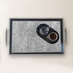 Casa si Gradina - Bucatarie si vesela - Ustensile bucatarie - Tavi servire - Tavă Aberto Design, sticlă, 50 x 29 x 3.5 cm, multicolor, 244KNG1788 - Infinity.ro