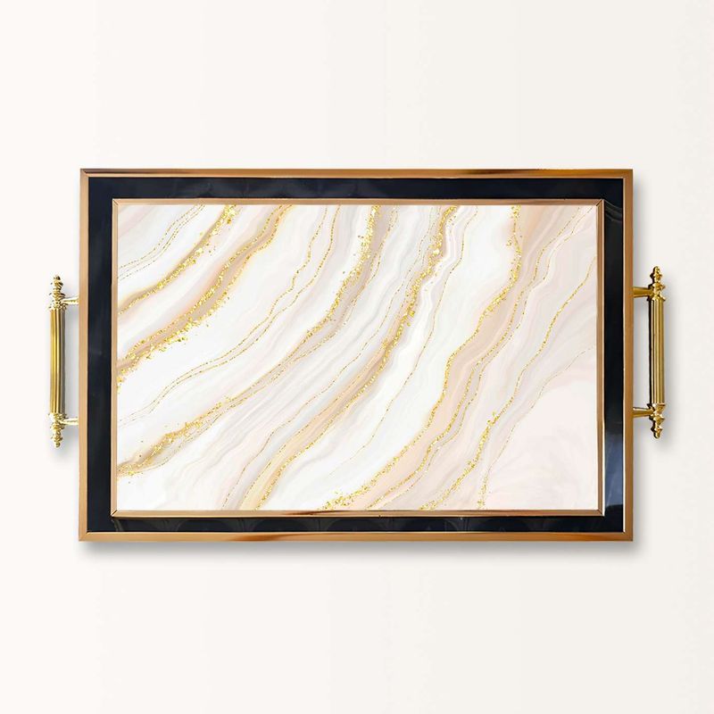 Casa si Gradina - Bucatarie si vesela - Ustensile bucatarie - Tavi servire - Tavă Aberto Design, sticlă, 50 x 29 x 3.5 cm, multicolor, 244KNG1795 - Infinity.ro