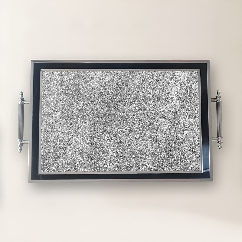 Casa si Gradina - Bucatarie si vesela - Ustensile bucatarie - Tavi servire - Tavă Aberto Design, sticlă, 50 x 29 x 3.5 cm, multicolor, 244KNG1788 - Infinity.ro