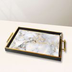 Casa si Gradina - Bucatarie si vesela - Ustensile bucatarie - Tavi servire - Tavă Aberto Design, sticlă, 50 x 29 x 3.5 cm, multicolor, 244KNG1827 - Infinity.ro