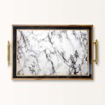 Casa si Gradina - Bucatarie si vesela - Ustensile bucatarie - Tavi servire - Tavă Aberto Design, sticlă, 50 x 29 x 3.5 cm, multicolor, 244KNG1832 - Infinity.ro