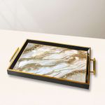 Casa si Gradina - Bucatarie si vesela - Ustensile bucatarie - Tavi servire - Tavă Aberto Design, sticlă, 50 x 29 x 3.5 cm, multicolor, 244KNG1830 - Infinity.ro