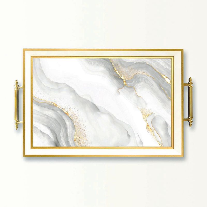 Casa si Gradina - Bucatarie si vesela - Ustensile bucatarie - Tavi servire - Tavă Aberto Design, sticlă, 50 x 29 x 3.5 cm, multicolor, 244KNG1855 - Infinity.ro