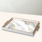 Casa si Gradina - Bucatarie si vesela - Ustensile bucatarie - Tavi servire - Tavă Aberto Design, sticlă, 50 x 29 x 3.5 cm, multicolor, 244KNG1855 - Infinity.ro