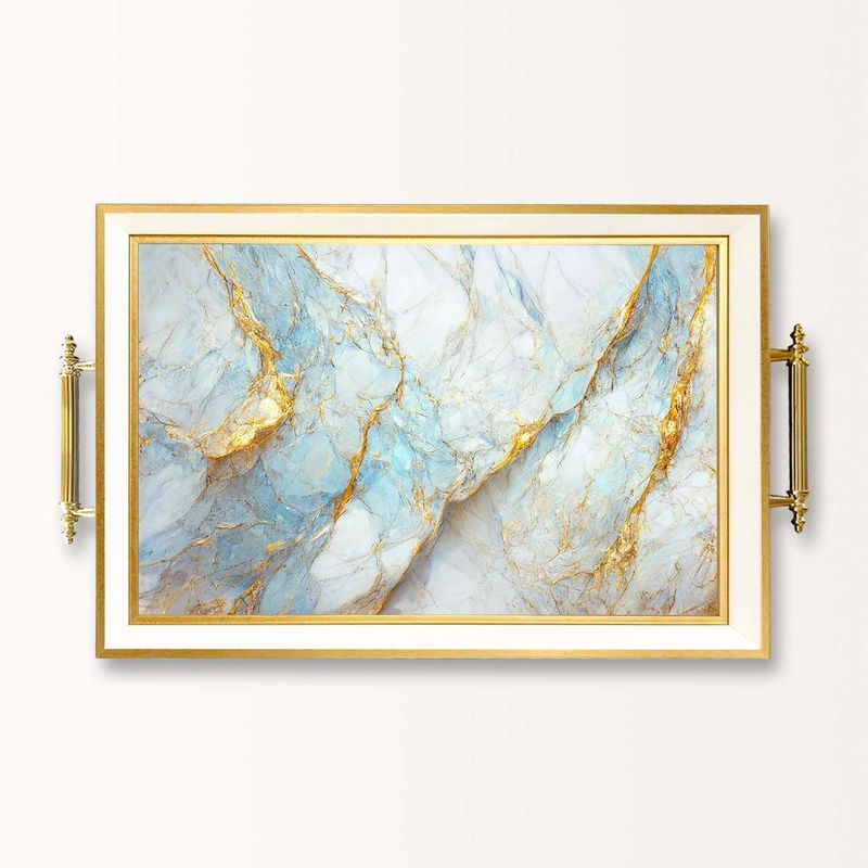 Casa si Gradina - Bucatarie si vesela - Ustensile bucatarie - Tavi servire - Tavă Aberto Design, sticlă, 50 x 29 x 3.5 cm, multicolor, 244KNG1863 - Infinity.ro