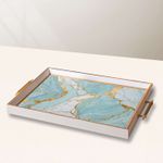 Casa si Gradina - Bucatarie si vesela - Ustensile bucatarie - Tavi servire - Tavă Aberto Design, sticlă, 50 x 29 x 3.5 cm, multicolor, 244KNG1845 - Infinity.ro