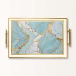 Casa si Gradina - Bucatarie si vesela - Ustensile bucatarie - Tavi servire - Tavă Aberto Design, sticlă, 50 x 29 x 3.5 cm, multicolor, 244KNG1845 - Infinity.ro