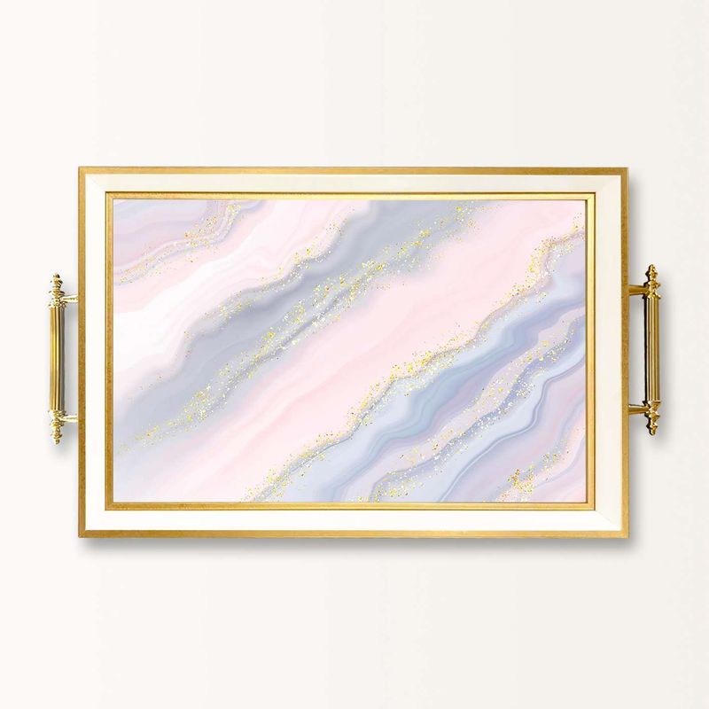 Casa si Gradina - Bucatarie si vesela - Ustensile bucatarie - Tavi servire - Tavă Aberto Design, sticlă, 50 x 29 x 3.5 cm, multicolor, 244KNG1856 - Infinity.ro