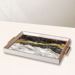 Casa si Gradina - Bucatarie si vesela - Ustensile bucatarie - Tavi servire - Tavă Aberto Design, sticlă, 50 x 29 x 3.5 cm, multicolor, 244KNG1861 - Infinity.ro