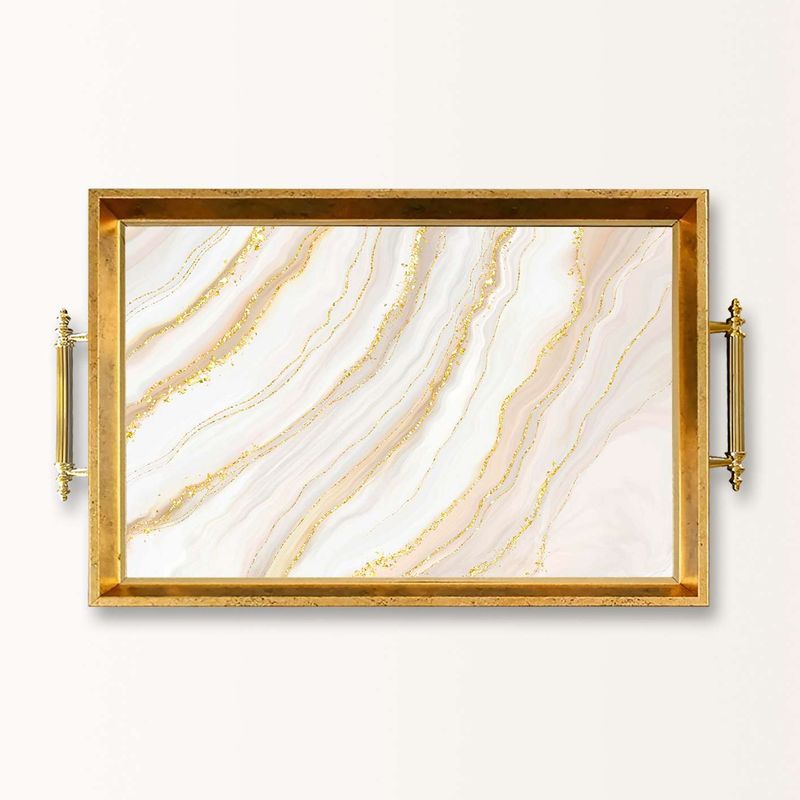 Casa si Gradina - Bucatarie si vesela - Ustensile bucatarie - Tavi servire - Tavă Aberto Design, sticlă, 50 x 29 x 3.5 cm, multicolor, 244KNG1887 - Infinity.ro