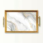 Casa si Gradina - Bucatarie si vesela - Ustensile bucatarie - Tavi servire - Tavă Aberto Design, sticlă, 50 x 29 x 3.5 cm, multicolor, 244KNG1900 - Infinity.ro