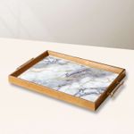 Casa si Gradina - Bucatarie si vesela - Ustensile bucatarie - Tavi servire - Tavă Aberto Design, sticlă, 50 x 29 x 3.5 cm, multicolor, 244KNG1897 - Infinity.ro