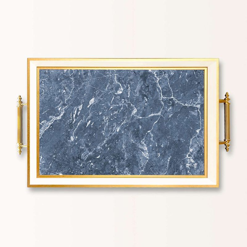 Casa si Gradina - Bucatarie si vesela - Ustensile bucatarie - Tavi servire - Tavă Aberto Design, sticlă, 50 x 29 x 3.5 cm, multicolor, 244KNG1880 - Infinity.ro