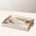 Casa si Gradina - Bucatarie si vesela - Ustensile bucatarie - Tavi servire - Tavă Aberto Design, sticlă, 50 x 29 x 3.5 cm, multicolor, 244KNG1866 - Infinity.ro