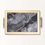 Casa si Gradina - Bucatarie si vesela - Ustensile bucatarie - Tavi servire - Tavă Aberto Design, sticlă, 50 x 29 x 3.5 cm, multicolor, 244KNG1873 - Infinity.ro