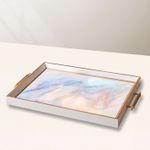 Casa si Gradina - Bucatarie si vesela - Ustensile bucatarie - Tavi servire - Tavă Aberto Design, sticlă, 50 x 29 x 3.5 cm, multicolor, 244KNG1868 - Infinity.ro