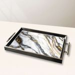 Casa si Gradina - Bucatarie si vesela - Ustensile bucatarie - Tavi servire - Tavă Aberto Design, sticlă, 50 x 29 x 3.5 cm, multicolor, 244KNG1926 - Infinity.ro