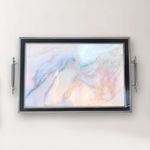 Casa si Gradina - Bucatarie si vesela - Ustensile bucatarie - Tavi servire - Tavă Aberto Design, sticlă, 50 x 29 x 3.5 cm, multicolor, 244KNG1933 - Infinity.ro