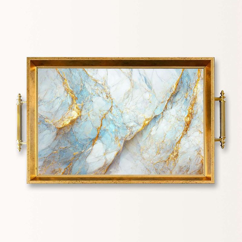Casa si Gradina - Bucatarie si vesela - Ustensile bucatarie - Tavi servire - Tavă Aberto Design, sticlă, 50 x 29 x 3.5 cm, multicolor, 244KNG1907 - Infinity.ro