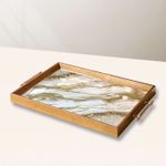 Casa si Gradina - Bucatarie si vesela - Ustensile bucatarie - Tavi servire - Tavă Aberto Design, sticlă, 50 x 29 x 3.5 cm, multicolor, 244KNG1918 - Infinity.ro