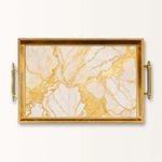 Casa si Gradina - Bucatarie si vesela - Ustensile bucatarie - Tavi servire - Tavă Aberto Design, sticlă, 50 x 29 x 3.5 cm, multicolor, 244KNG1905 - Infinity.ro
