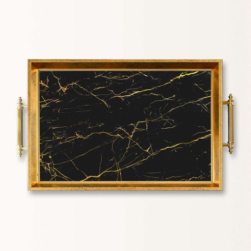 Casa si Gradina - Bucatarie si vesela - Ustensile bucatarie - Tavi servire - Tavă Aberto Design, sticlă, 50 x 29 x 3.5 cm, multicolor, 244KNG1919 - Infinity.ro
