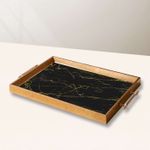 Casa si Gradina - Bucatarie si vesela - Ustensile bucatarie - Tavi servire - Tavă Aberto Design, sticlă, 50 x 29 x 3.5 cm, multicolor, 244KNG1919 - Infinity.ro