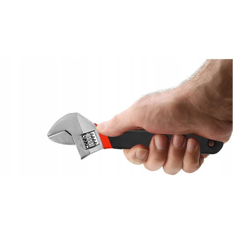 Casa si Gradina - Constructii - Scule de mana si unelte - Clesti si patenti - Cheie reglabila din CR-V cu deschidere pana in 25mm cu maner ergonomic de lungime de 200mm - Infinity.ro