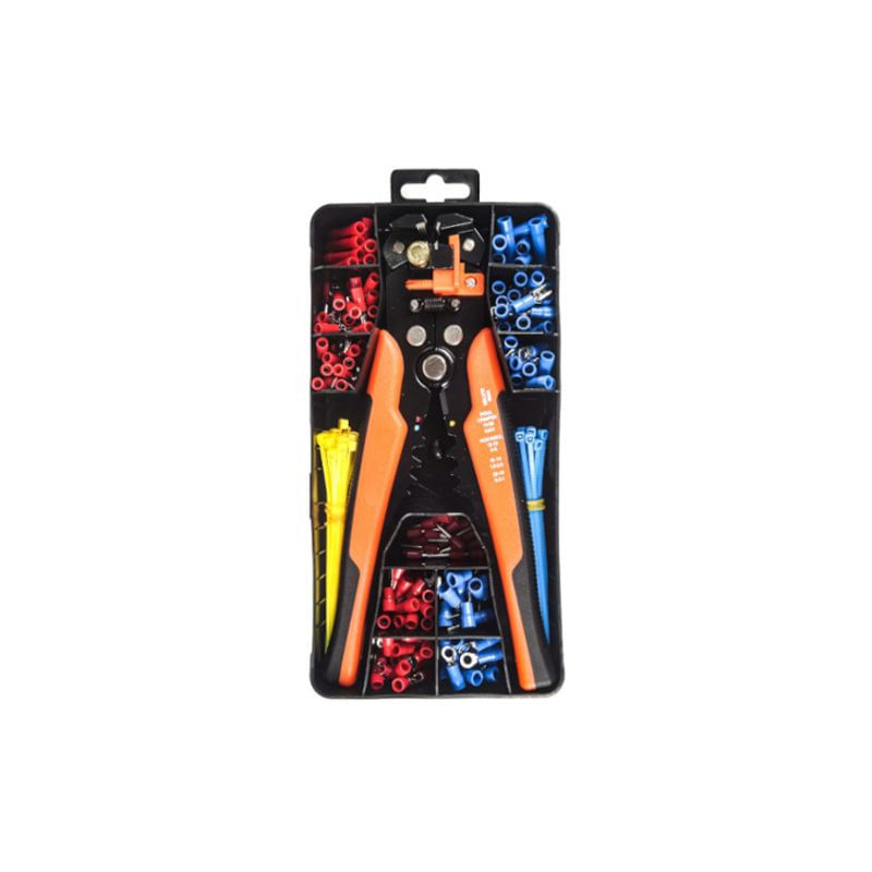 Casa si Gradina - Constructii - Scule de mana si unelte - Clesti si patenti - Set de cleste dezizolat cabluri electrice cu pini KD10543 KraftDele - Infinity.ro