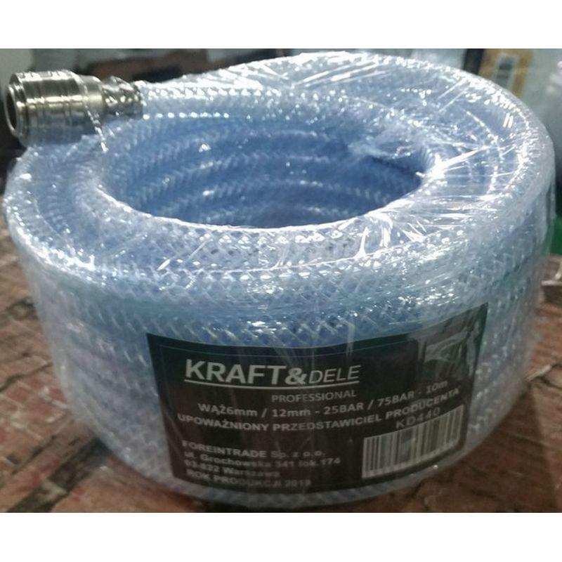 Casa si Gradina - Constructii - Scule profesionale - Scule pneumatice - Furtun pneumatic 12x6mm cuple rapide 10m KreaftDele KD440 - Infinity.ro
