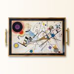 Casa si Gradina - Bucatarie si vesela - Ustensile bucatarie - Tavi servire - Tavă Aberto Design, sticlă, 50 x 29 x 3.5 cm, multicolor, 244KNG1263 - Infinity.ro
